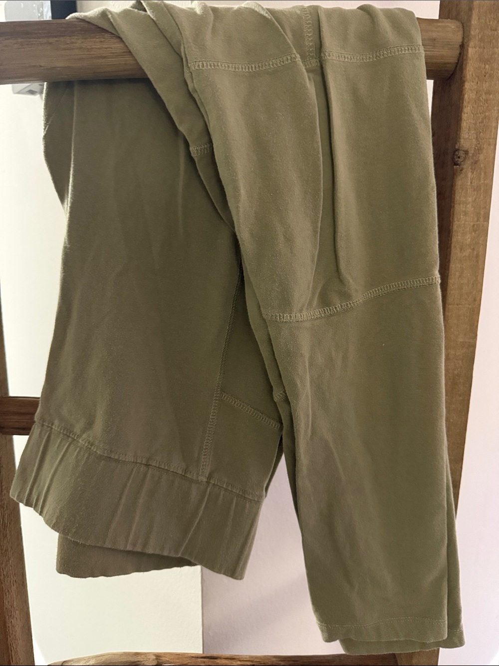 Women's Olive Green Stretch Leggings